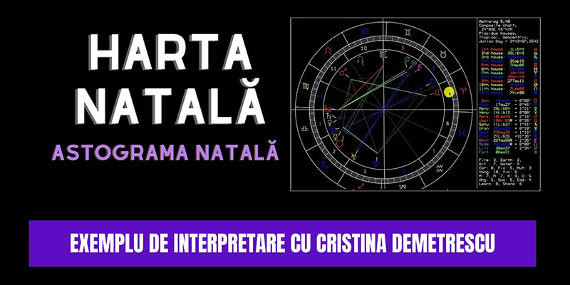 Astrograma natala: Exemplu de interpretare – Cristina Demetrescu